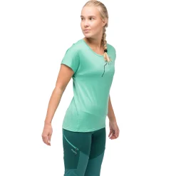 Best Bergans Tind Altitude Merino Tee Women - Light Malachite Green