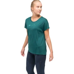 Best Bergans Tind Crux Merino Tee Women - Malachite Green / Light Malachite Green Moon Peak