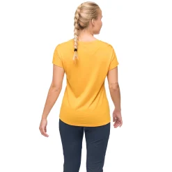 Flash Sale Bergans Tind Crux Merino Tee Women - Marigold Yellow / Buttercup Yellow Moon Peak
