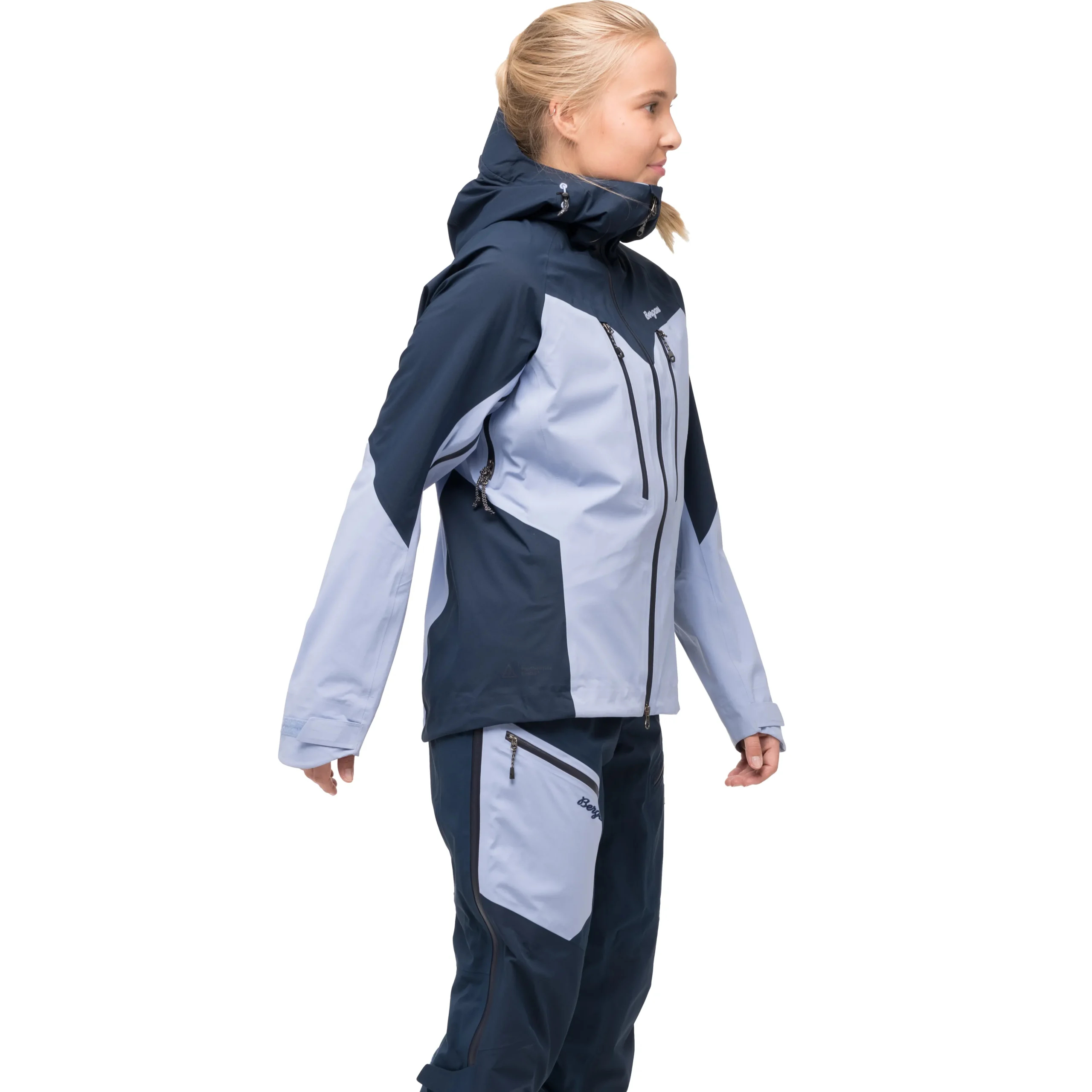 Hot Bergans Tind 3L Shell Jacket Women - Blueberry Milk / Navy Blue