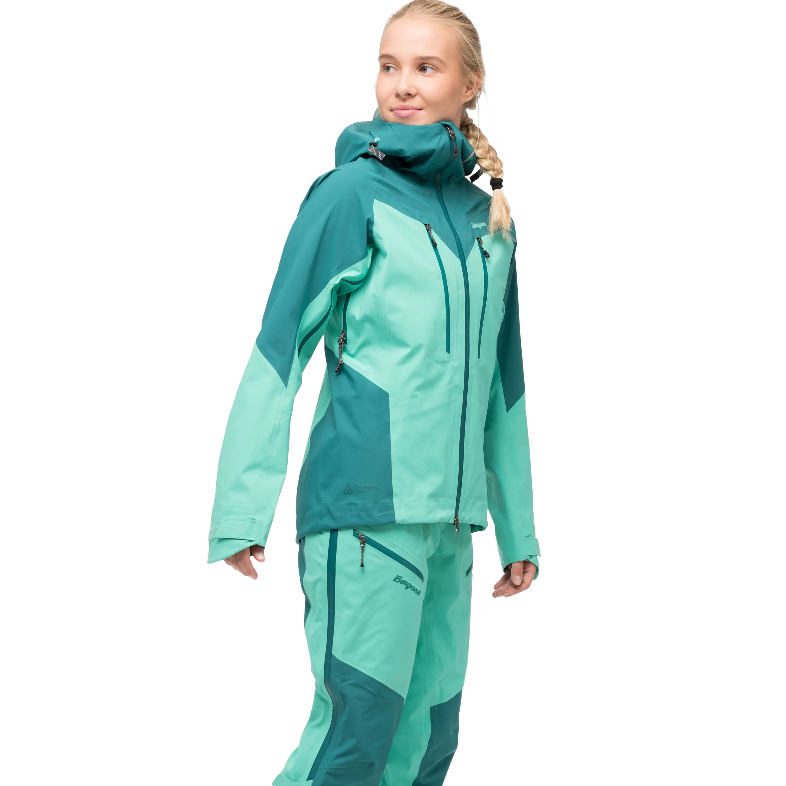 Flash Sale Bergans Tind 3L Shell Jacket Women - Light Malachite Green / Malachite Green