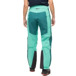 Shop Bergans Tind 3L Shell Pants Women - Light Malachite Green / Malachite Green