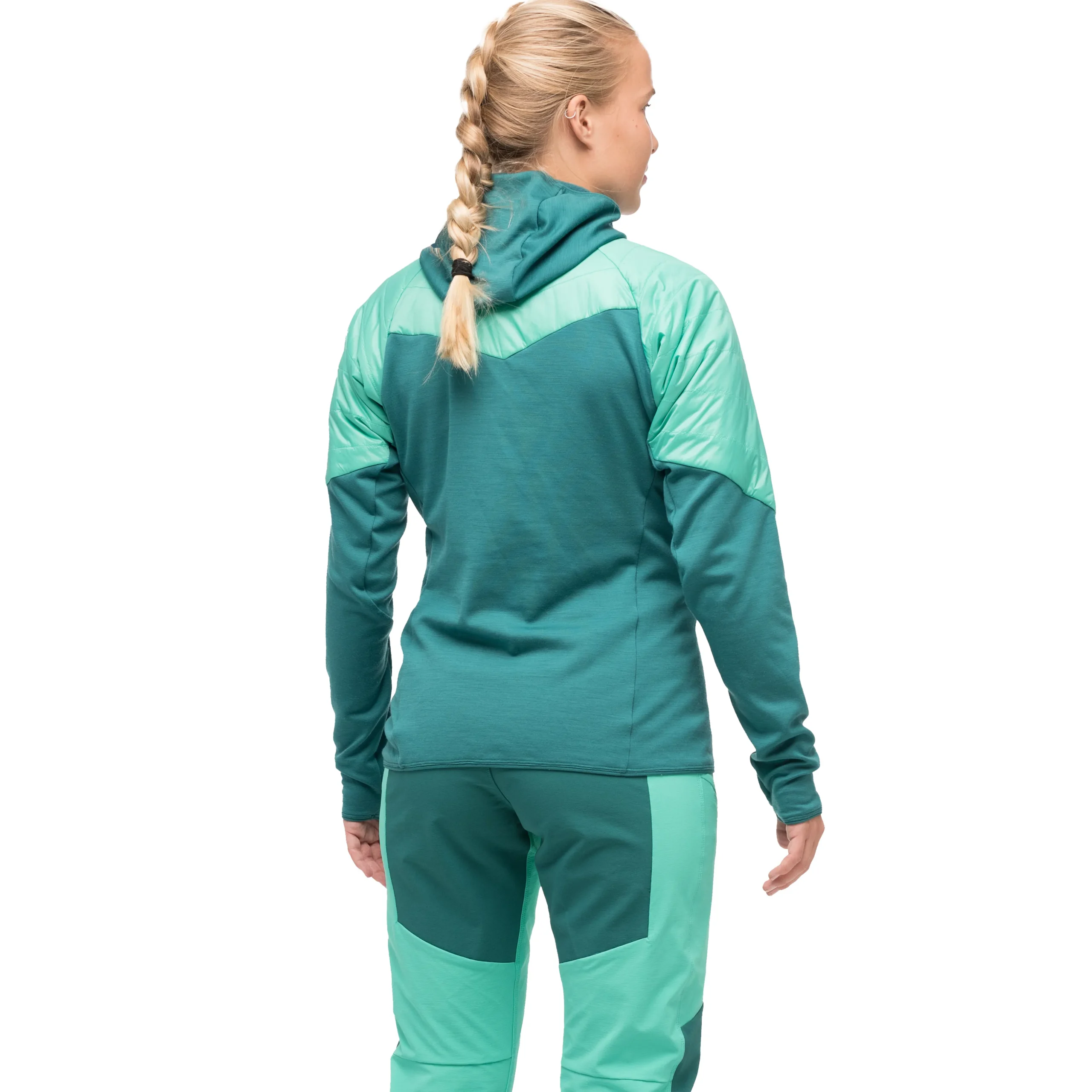 Outlet Bergans Tind Light Insulated Jacket Women - Light Malachite Green / Malachite Green