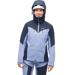 Online Bergans Tind Softshell Jacket Women - Blueberry Milk / Navy Blue
