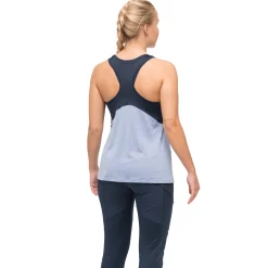 Cheap Bergans Tind Wool Top Women - Blueberry Milk / Navy Blue