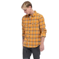 Cheap Bergans Tovdal Shirt - Golden Field / Green Mud Check