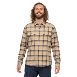 Clearance Bergans Tovdal Shirt - Warm Sand / Navy Blue Check