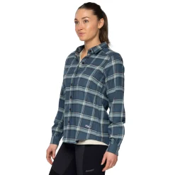Online Bergans Tovdal W Shirt - Orion Blue / Misty Forest Check
