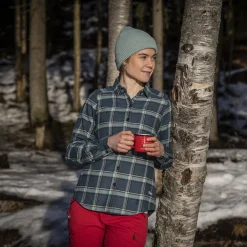 Online Bergans Tovdal W Shirt - Orion Blue / Misty Forest Check