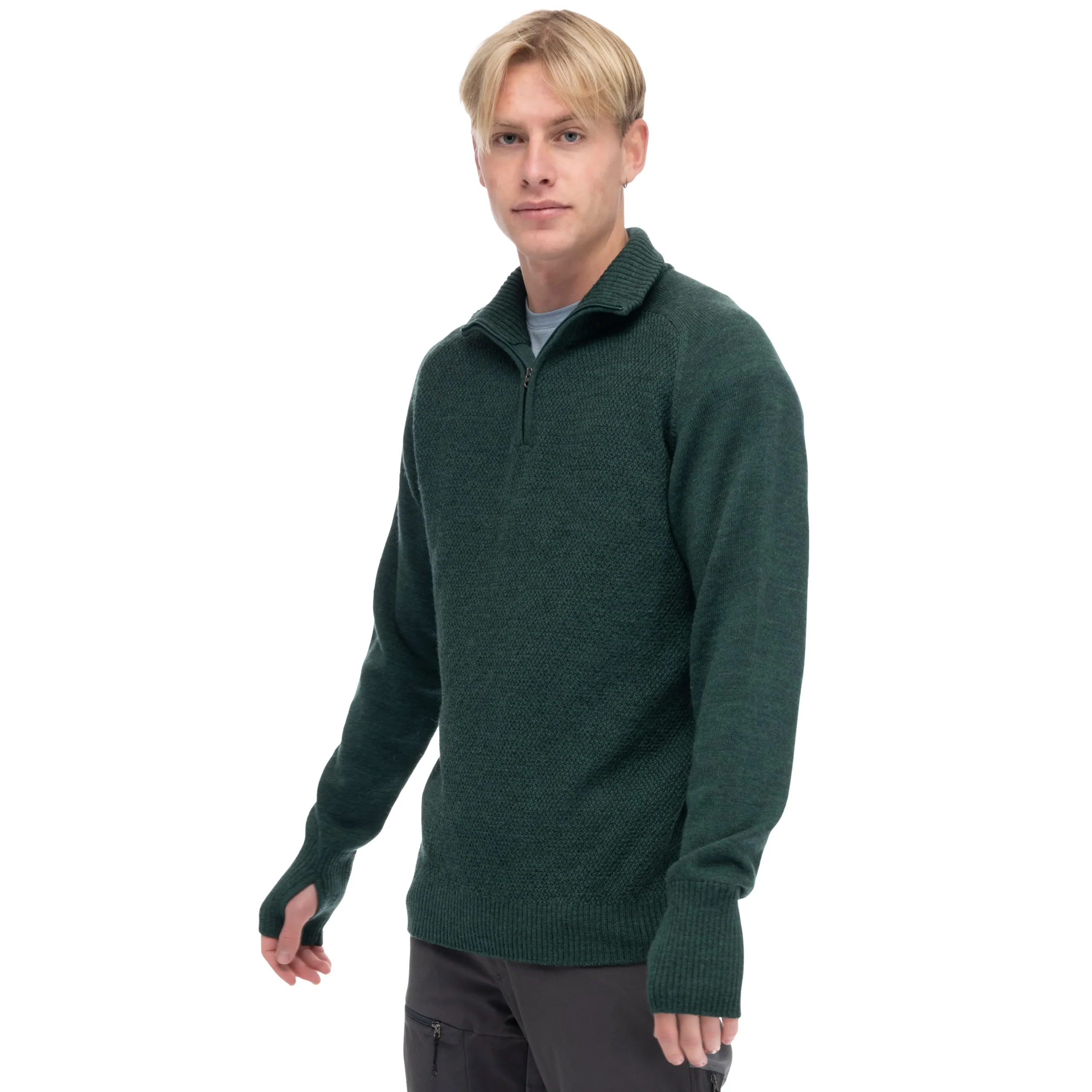 Discount Bergans Ulriken Light Merino Jumper Men - Duke Green
