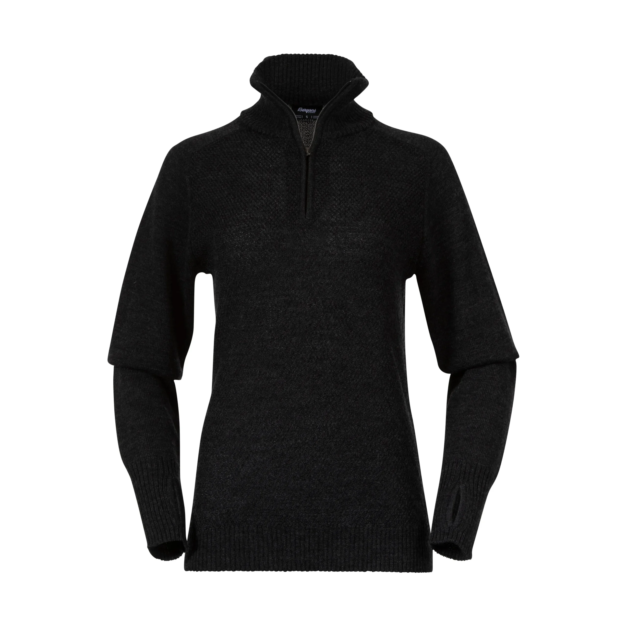 Cheap Bergans Ulriken Light Merino Jumper Women - Dark Shadow Grey