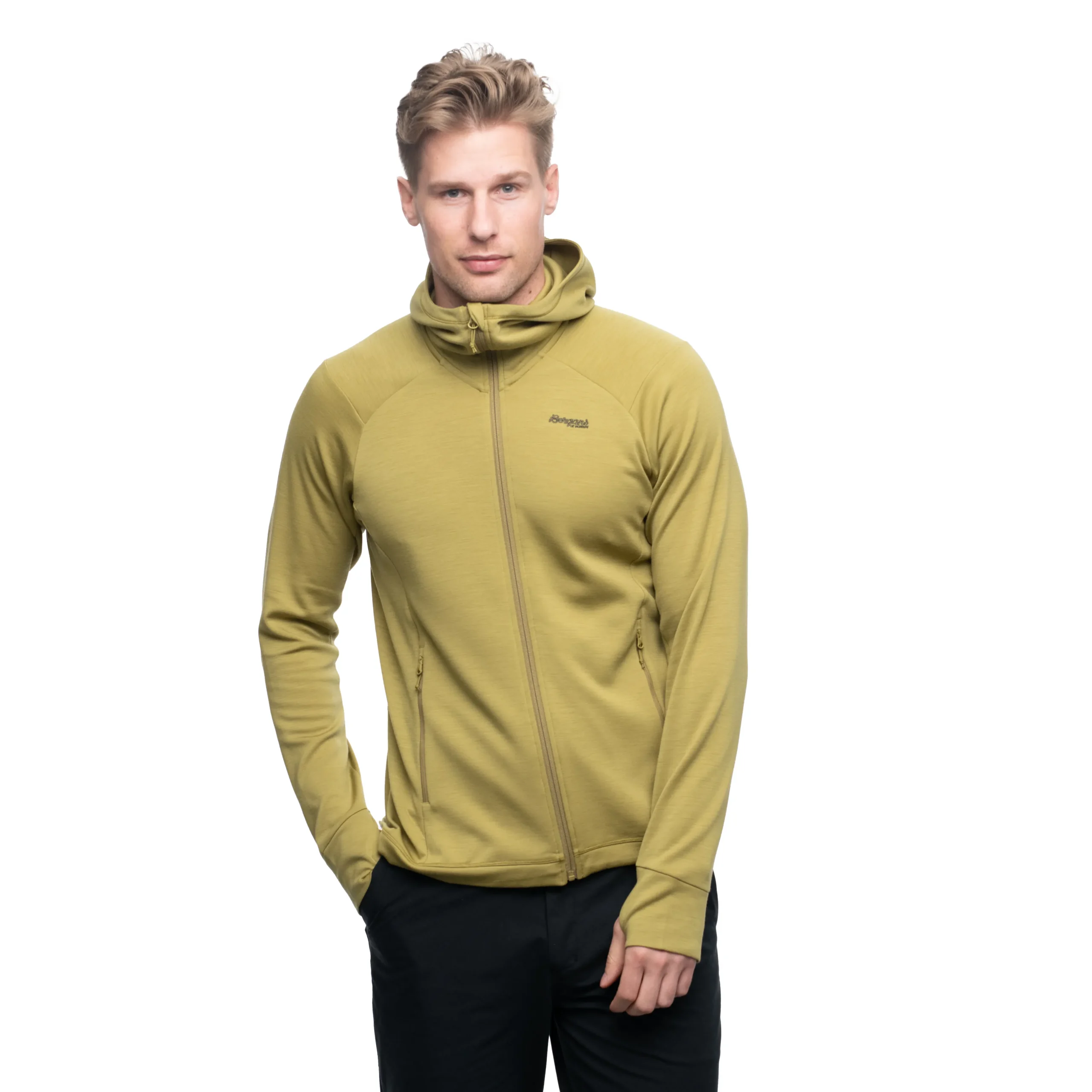 Hot Bergans Ulstein Wool Hood Jacket - Olive Green
