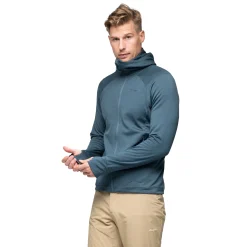 Store Bergans Ulstein Wool Hood Jacket - Orion Blue