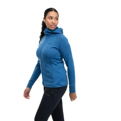 Hot Bergans Ulstein Wool Hood W Jacket - North Sea Blue