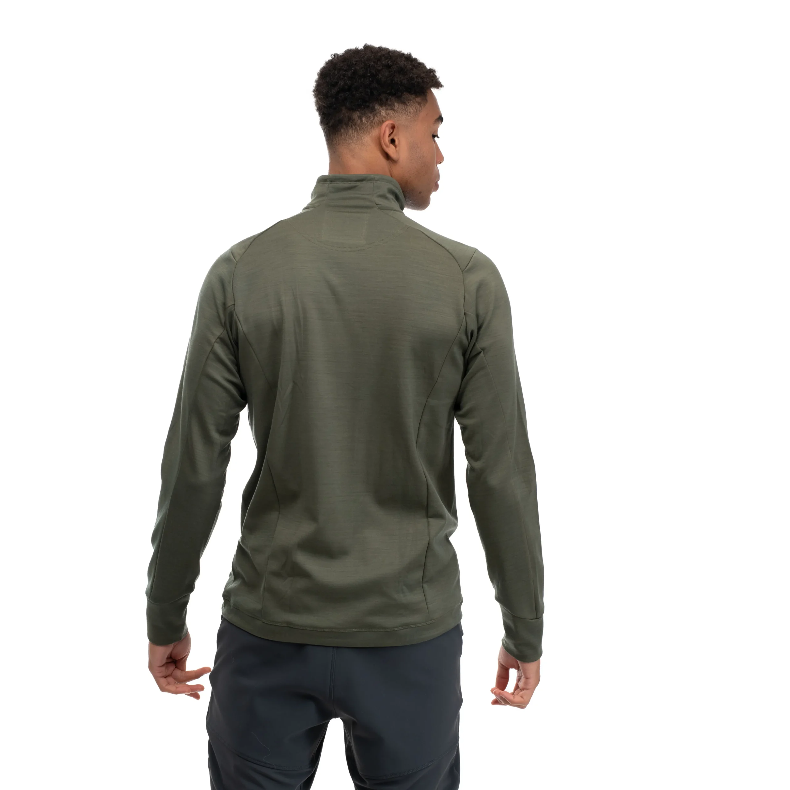 Outlet Bergans Ulstein Wool Jacket - Dark Green Mud