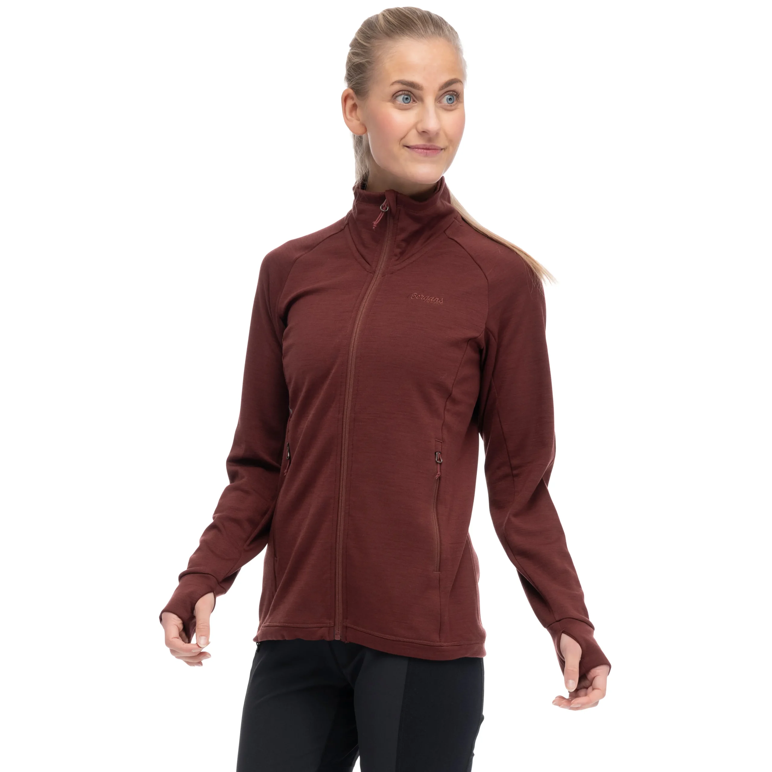Shop Bergans Ulstein Wool W Jacket - Amarone Red