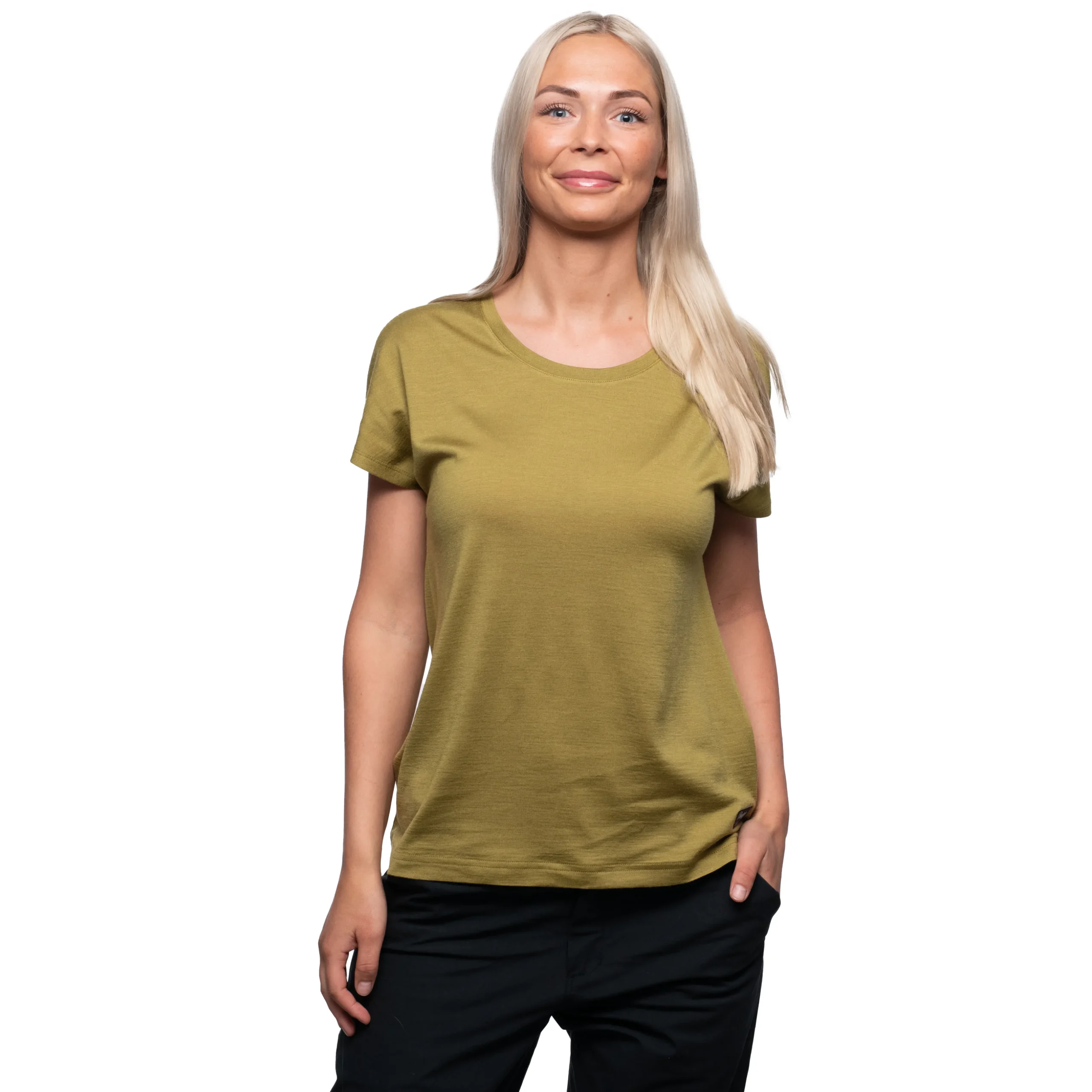Fashion Bergans Urban Wool W Tee - Olive Green