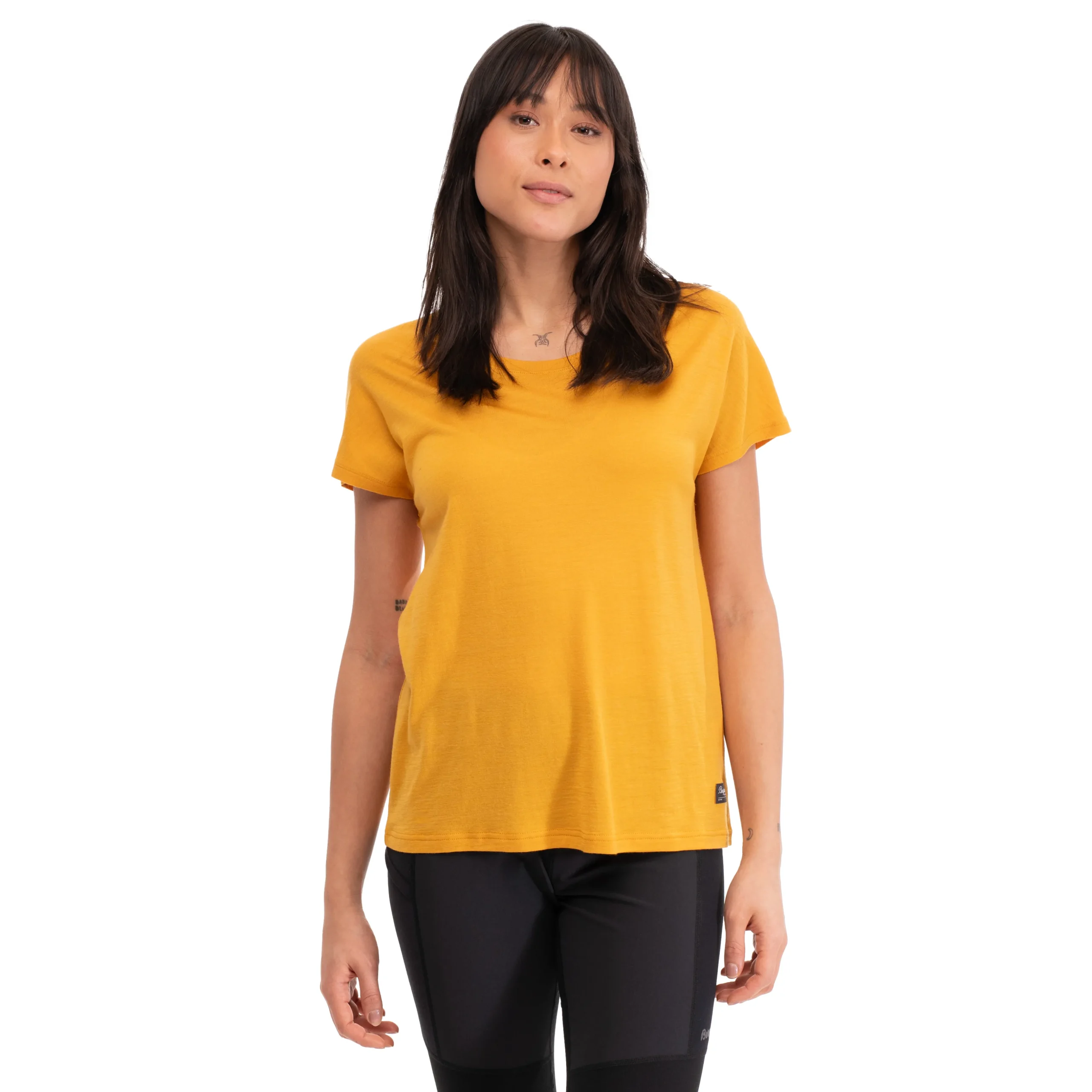 Discount Bergans Urban Wool W Tee - Golden Yellow