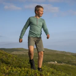 Discount Bergans Utne V3 Youth Shorts - Green Mud