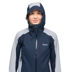New Bergans Vaagaa Allround 3L Shell Jacket Women - Navy Blue / Husky Blue