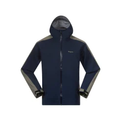 Outlet Bergans Vaagaa Allround 3L Shell Jacket Men - Navy Blue / GreenMud