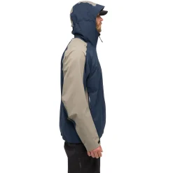 Outlet Bergans Vaagaa Allround 3L Shell Jacket Men - Navy Blue / GreenMud