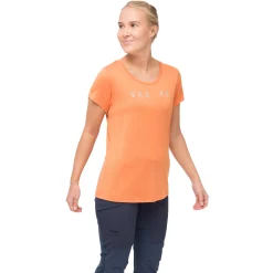 Sale Bergans Vaagaa Explore Merino Tee Women - Faded Orange