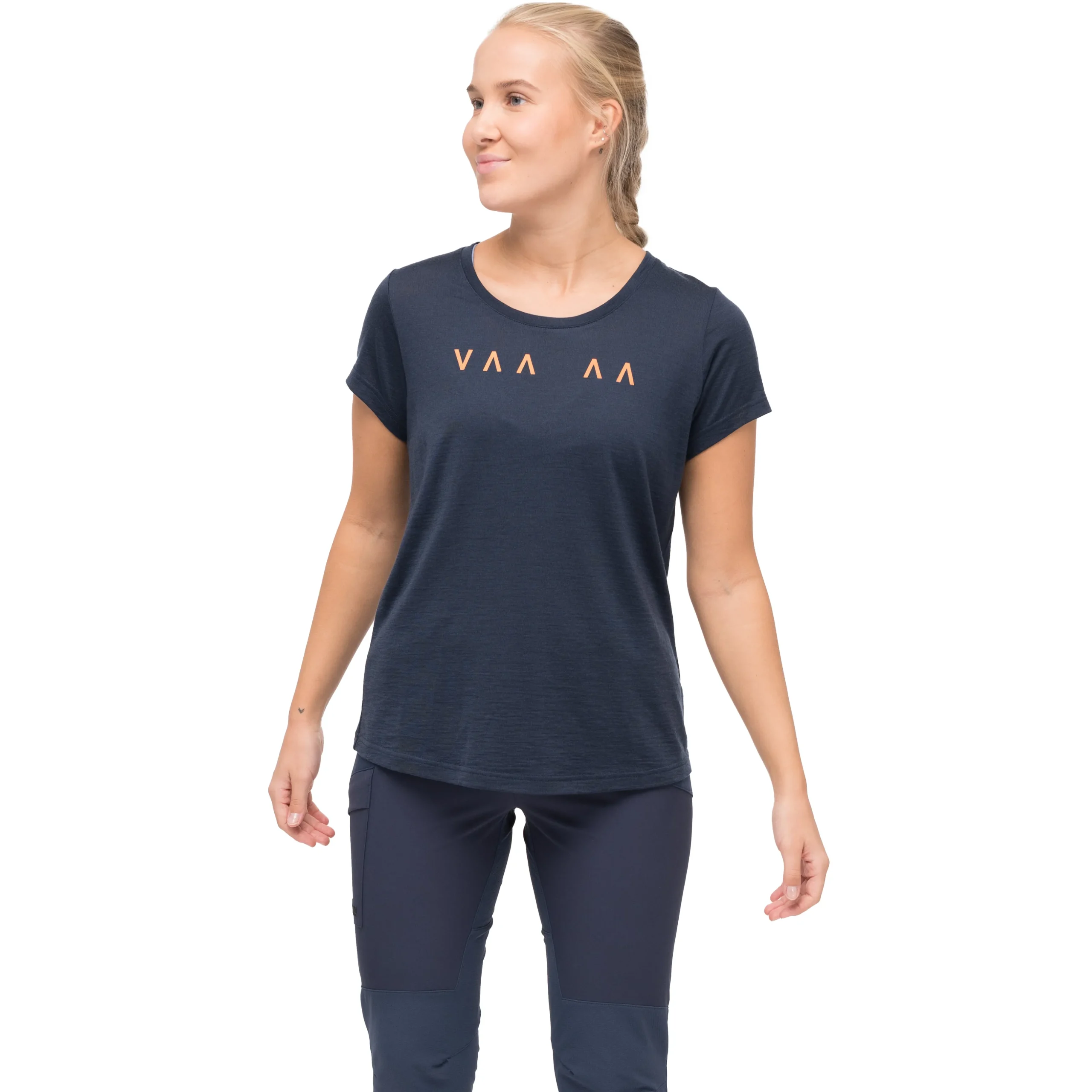 Clearance Bergans Vaagaa Explore Merino Tee Women - Navy Blue