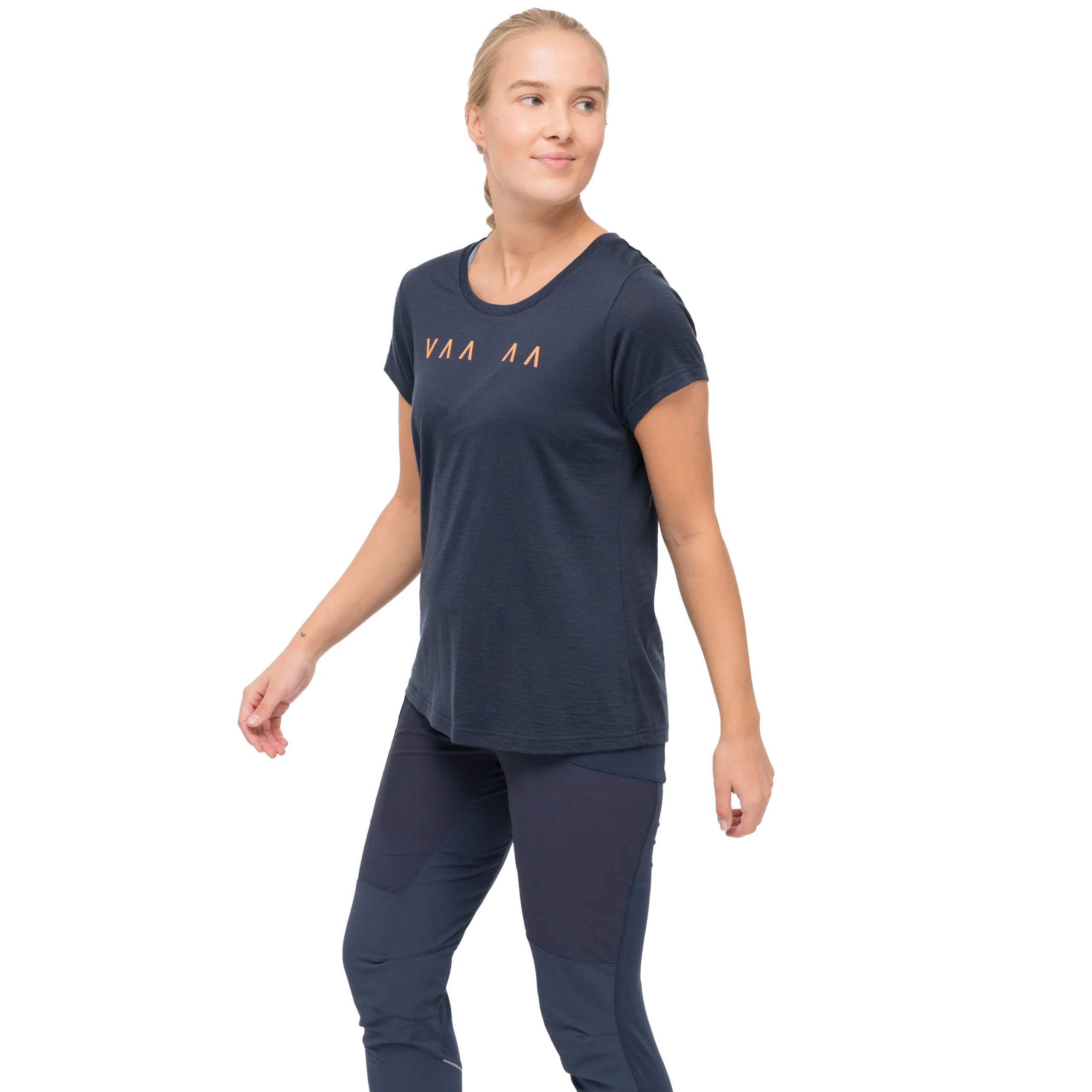 Clearance Bergans Vaagaa Explore Merino Tee Women - Navy Blue