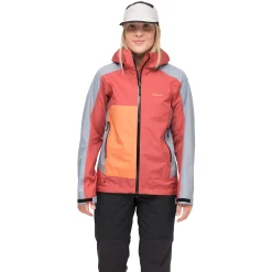 Outlet Bergans Vaagaa Light 3L Shell Jacket Women - Rusty Dust / Husky Blue