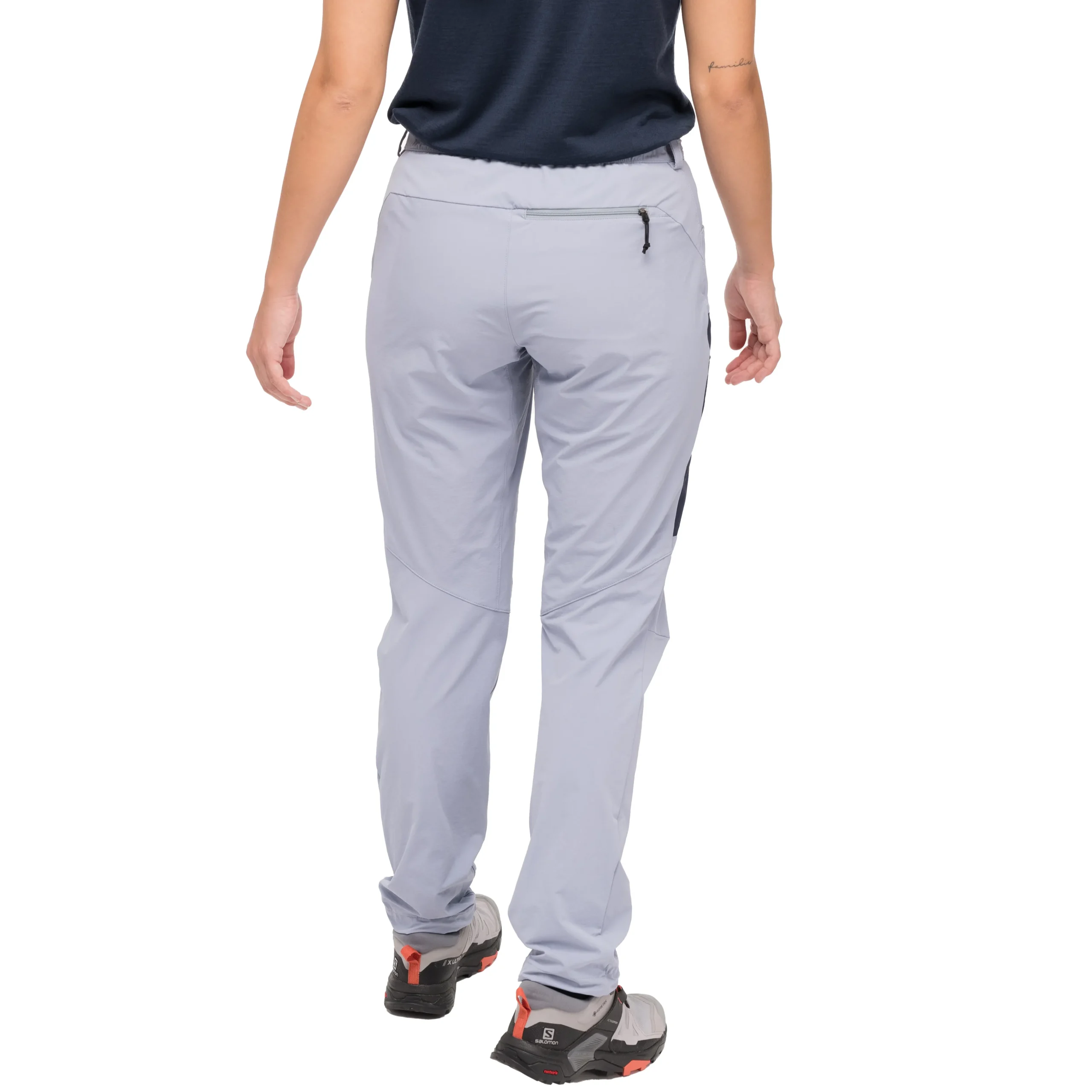 New Bergans Vaagaa Light Softshell Pants Women - Husky Blue / Navy Blue