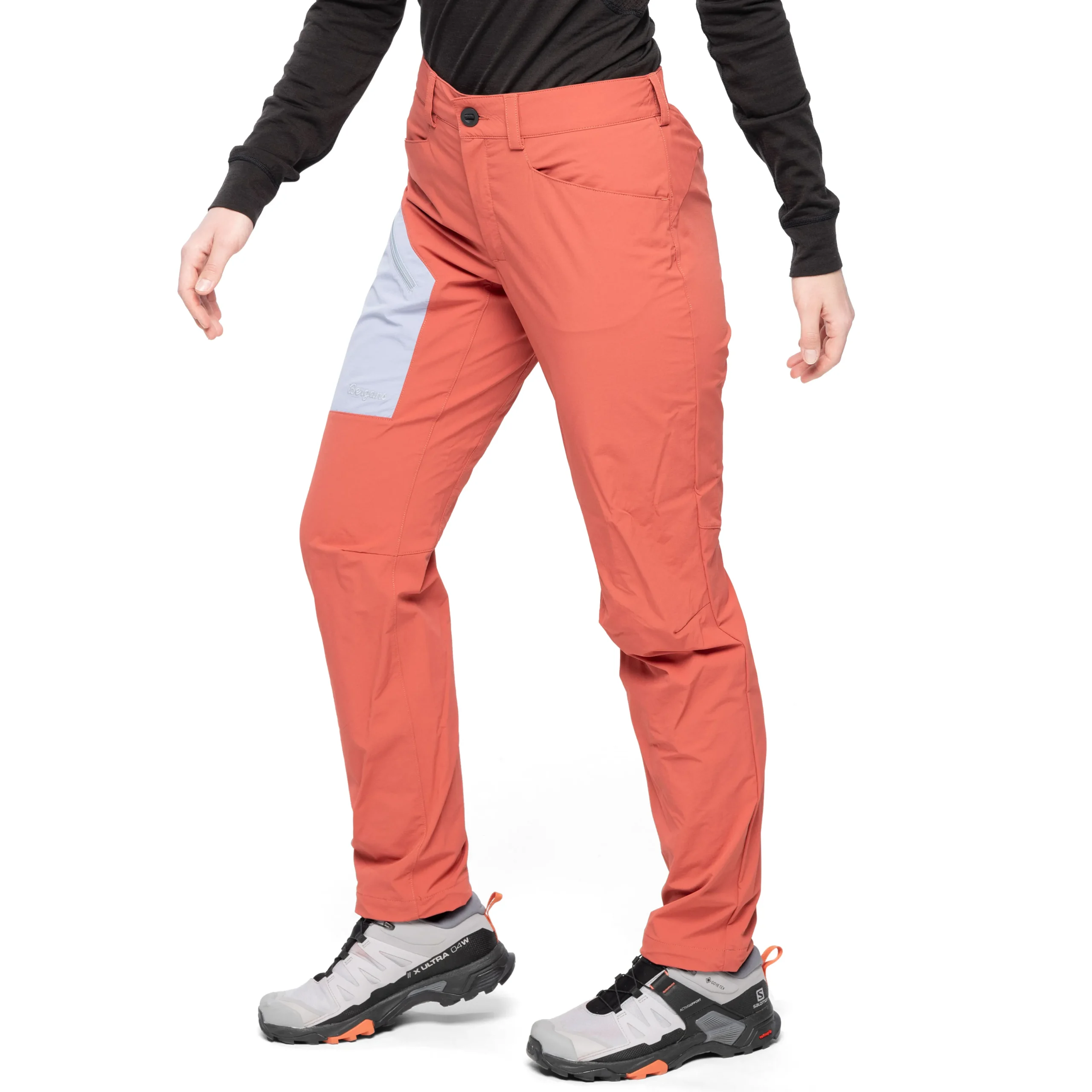 Flash Sale Bergans Vaagaa Light Softshell Pants Women - Rusty Dust / Husky Blue