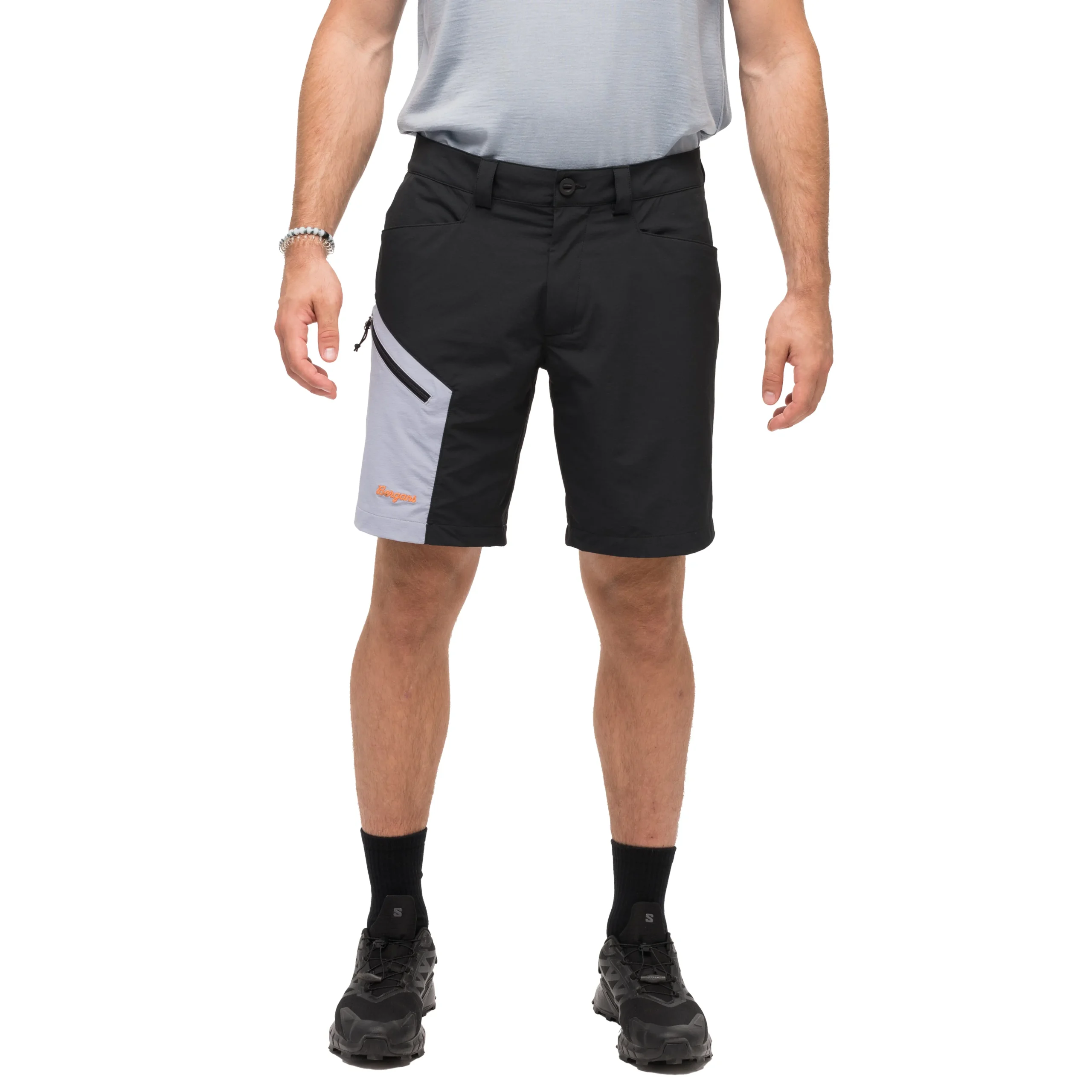 Hot Bergans Vaagaa Light Softshell Shorts Men - Black / Husky Blue