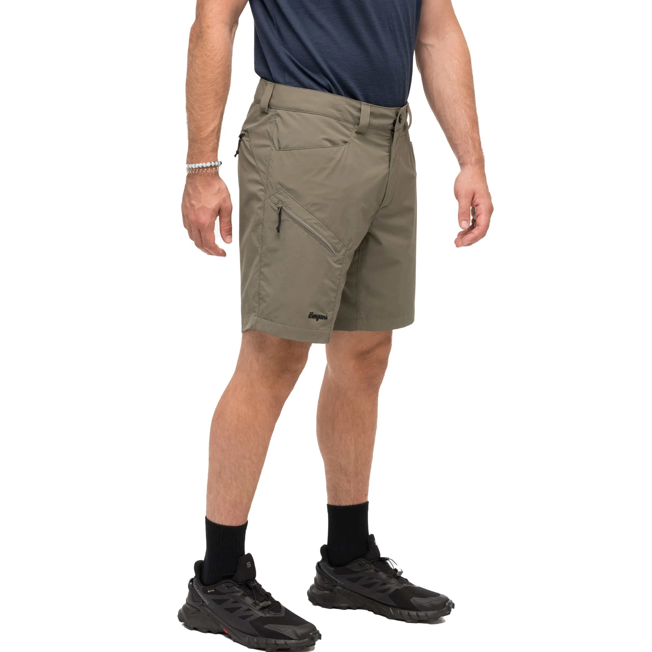 Flash Sale Bergans Vaagaa Light Softshell Shorts Men - Green Mud