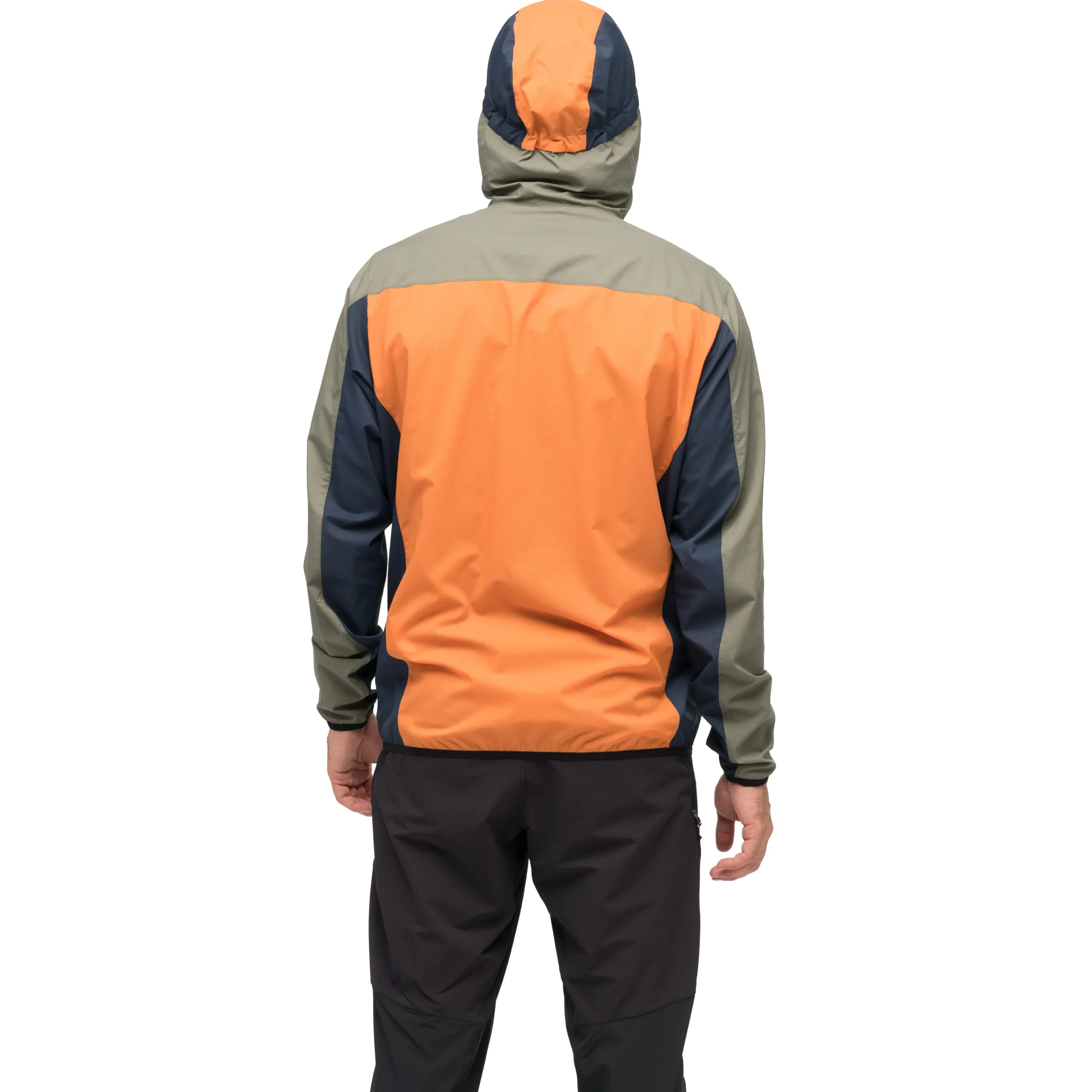 Online Bergans Vaagaa Windbreaker Jacket Men - Faded Orange / Green Mud