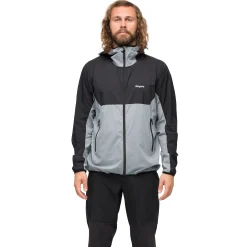 Cheap Bergans Vaagaa Windbreaker Jacket Men - Husky Blue / Black
