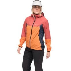 Flash Sale Bergans Vaagaa Windbreaker Jacket Women - Faded Orange / Rusty Dust