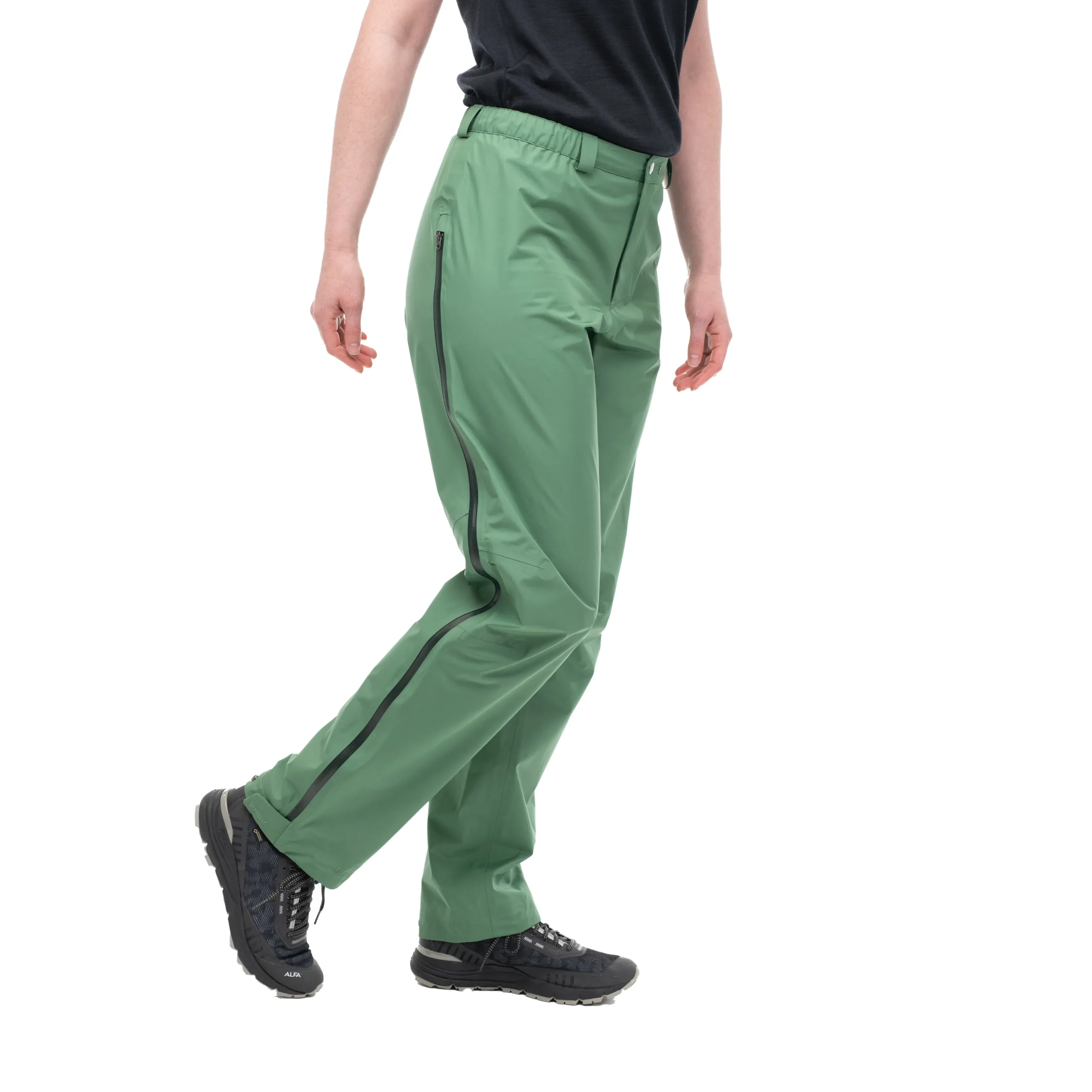 Online Bergans Vandre Light 3L Shell Zipped Pants Women - Dark Jade Green