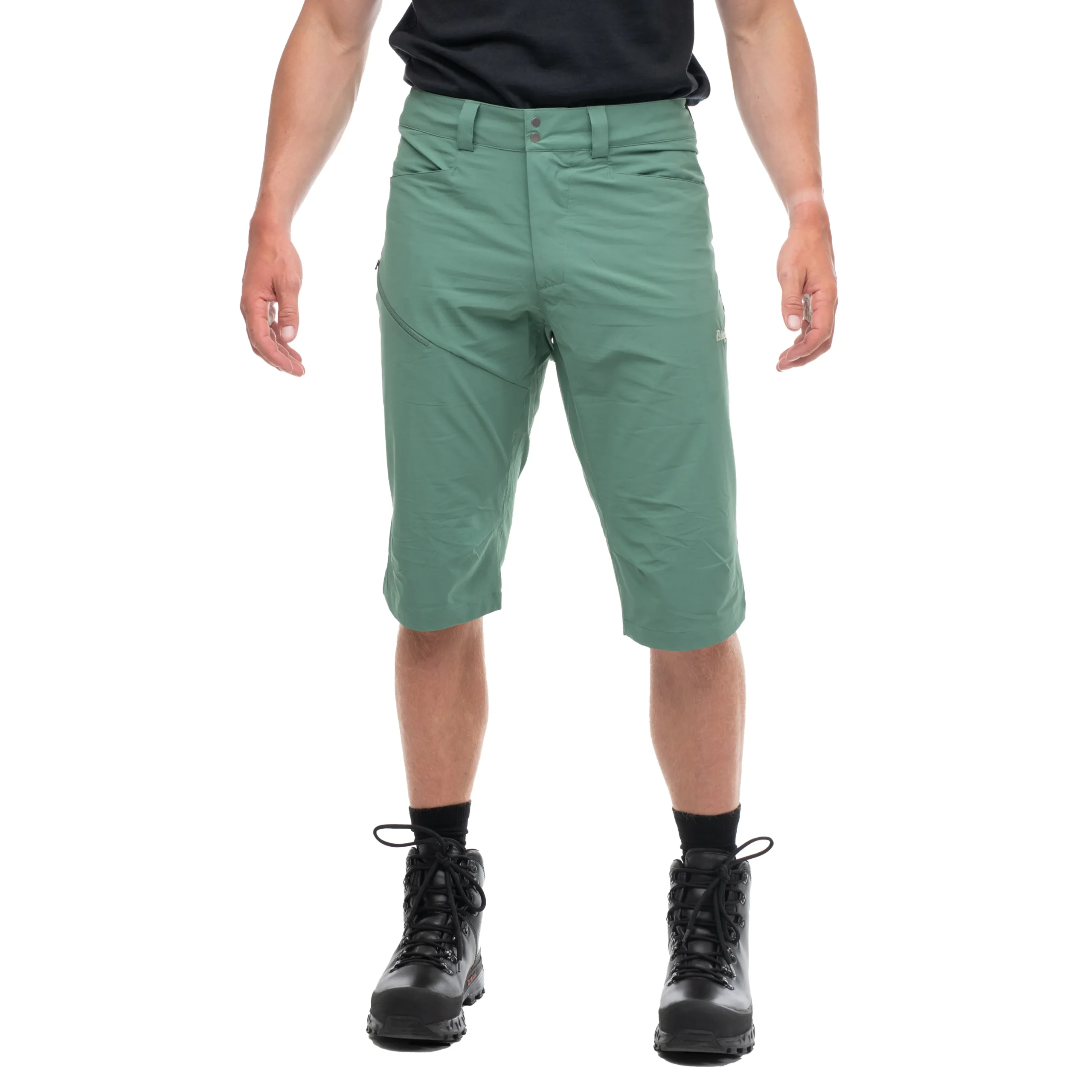 Sale Bergans Vandre Light Softshell Long Shorts Men - Dark Jade Green