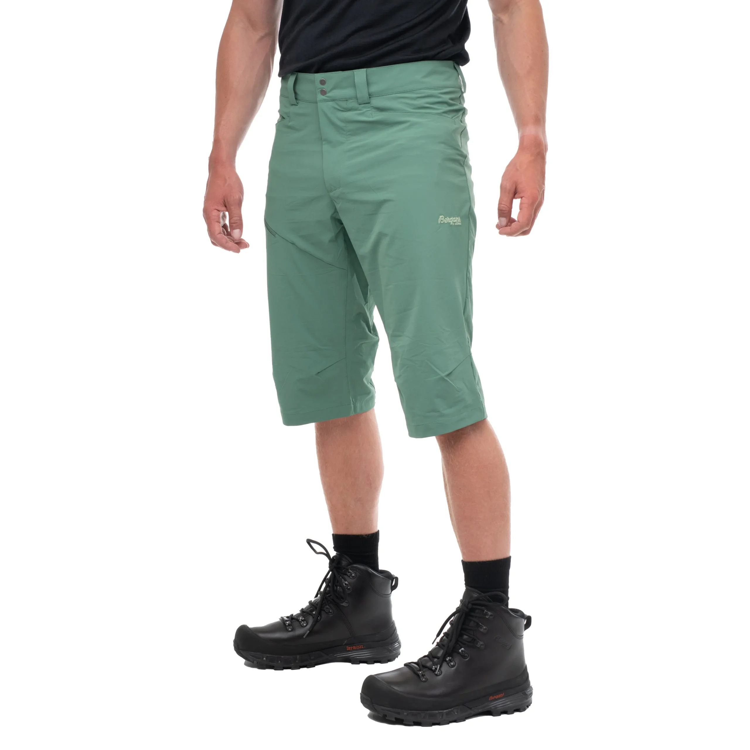Sale Bergans Vandre Light Softshell Long Shorts Men - Dark Jade Green