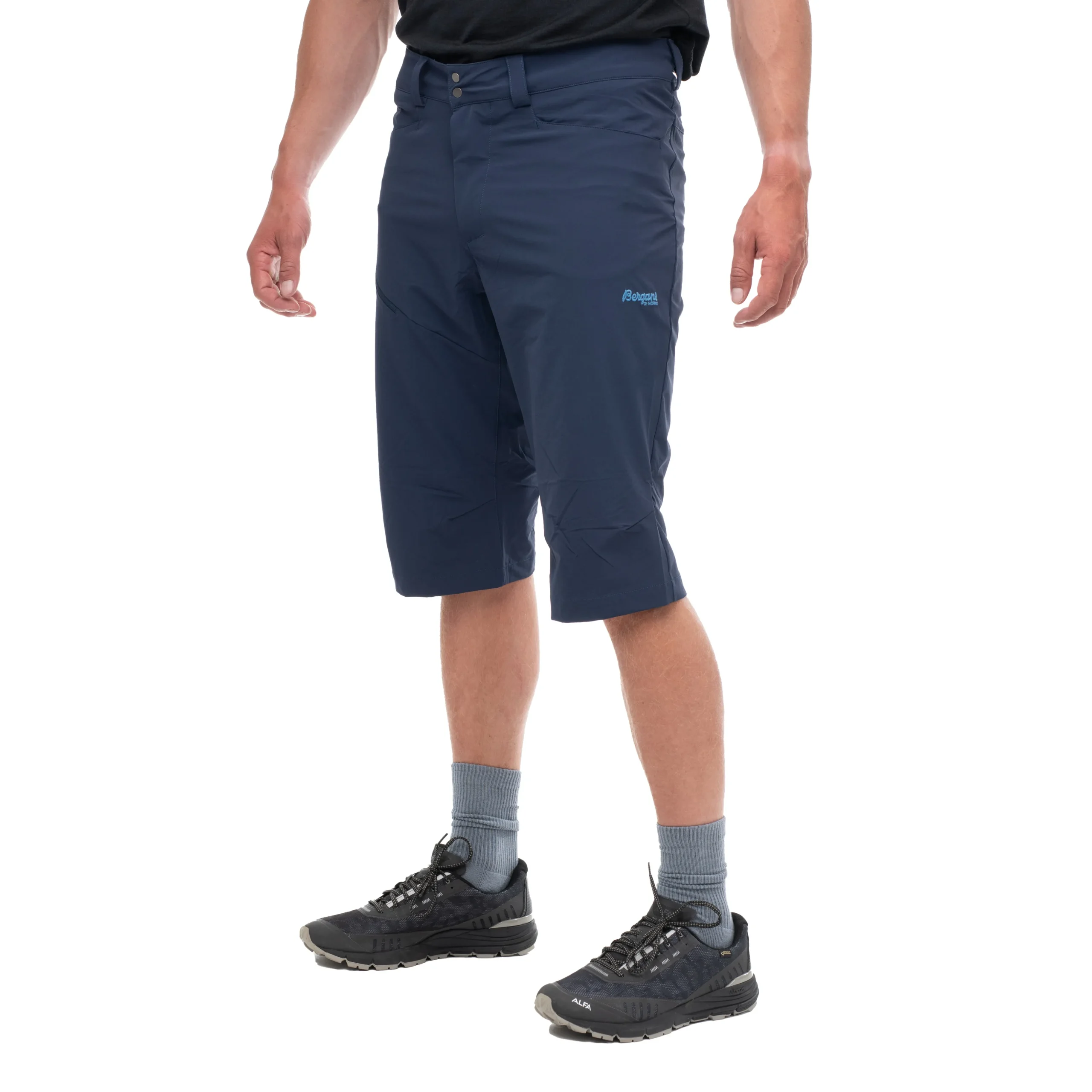 Flash Sale Bergans Vandre Light Softshell Long Shorts Men - Navy