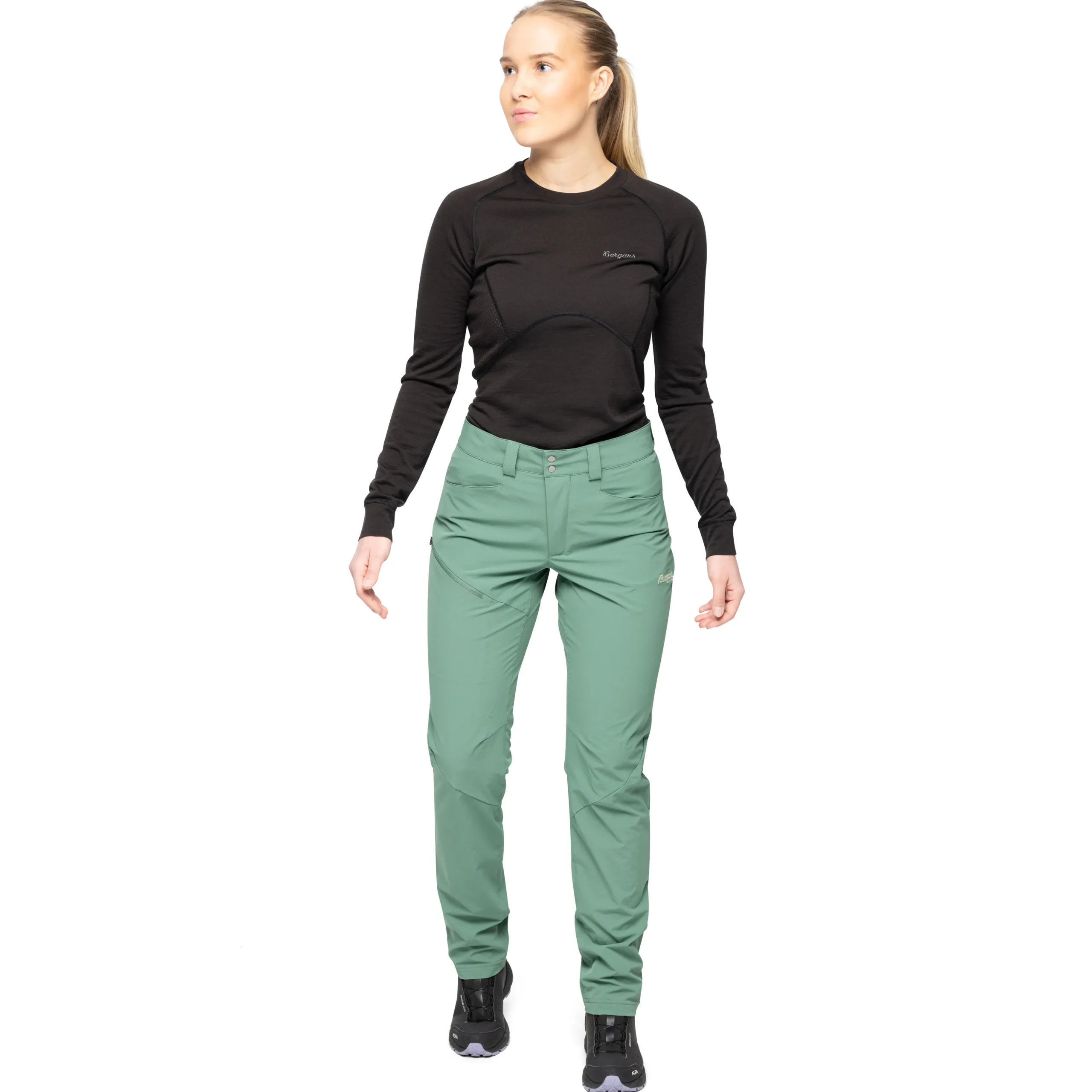 Fashion Bergans Vandre Light Softshell Pants Women - Dark Jade Green