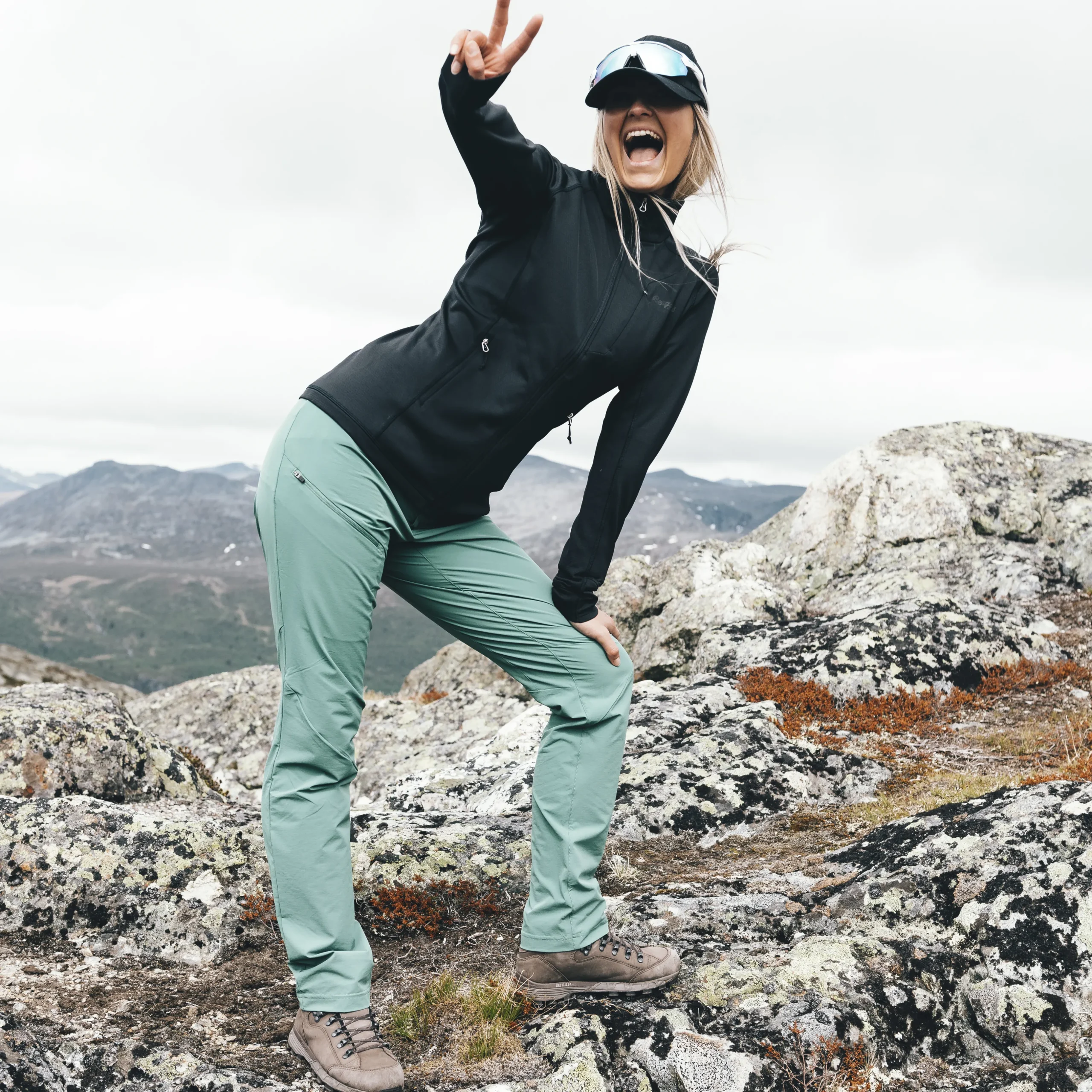 Fashion Bergans Vandre Light Softshell Pants Women - Dark Jade Green