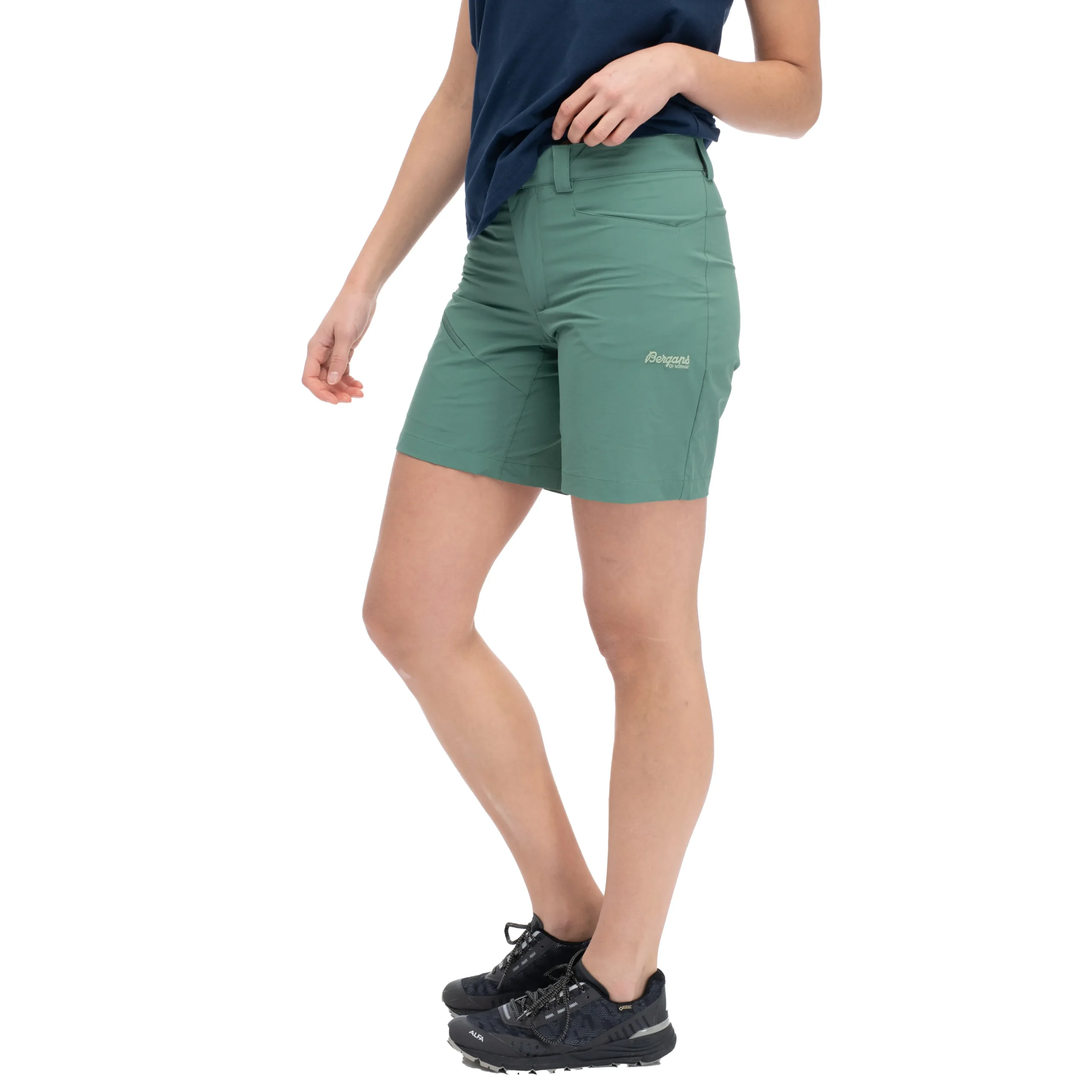 Store Bergans Vandre Light Softshell Shorts Women - Dark Jade Green