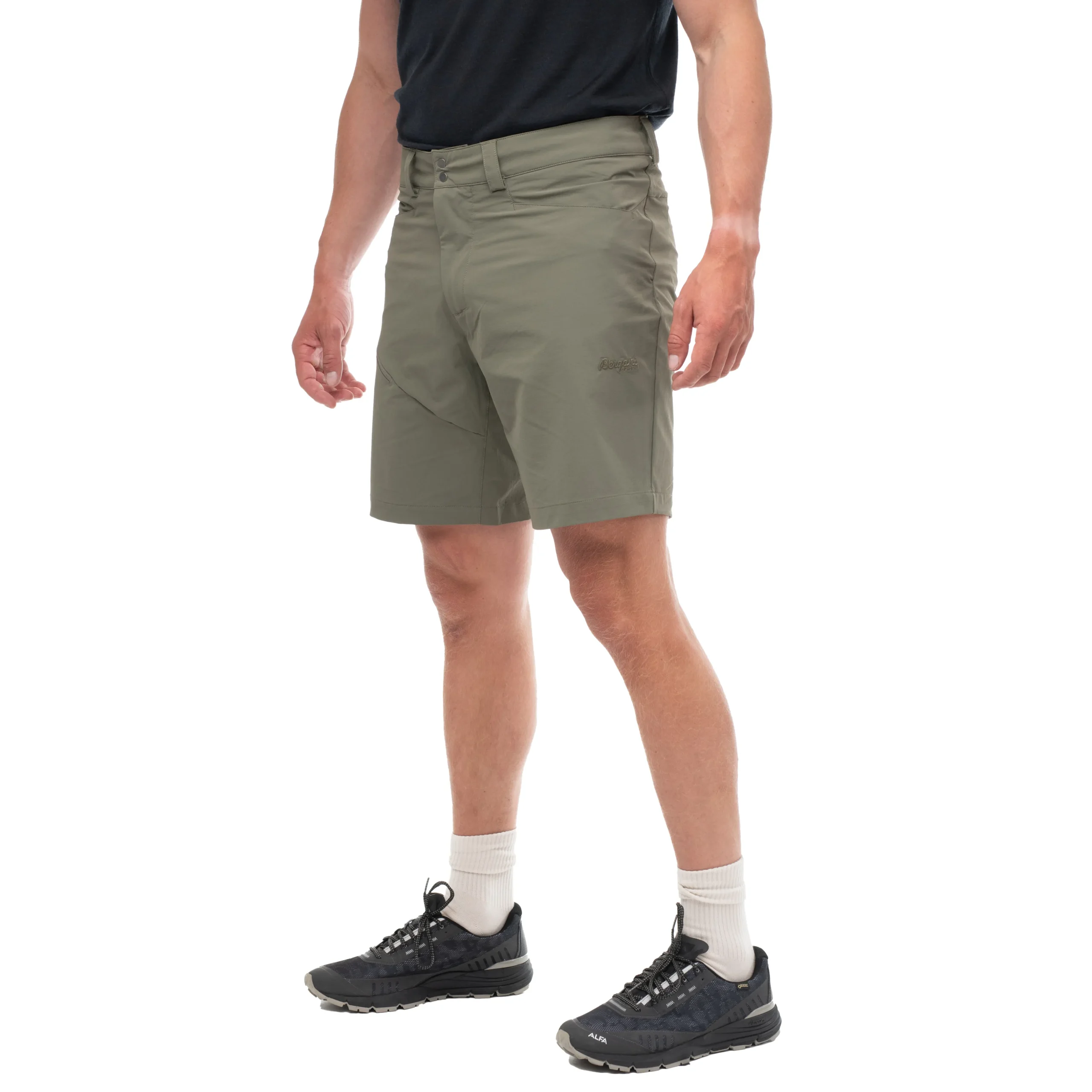 Store Bergans Vandre Light Softshell Shorts Men - Green Mud