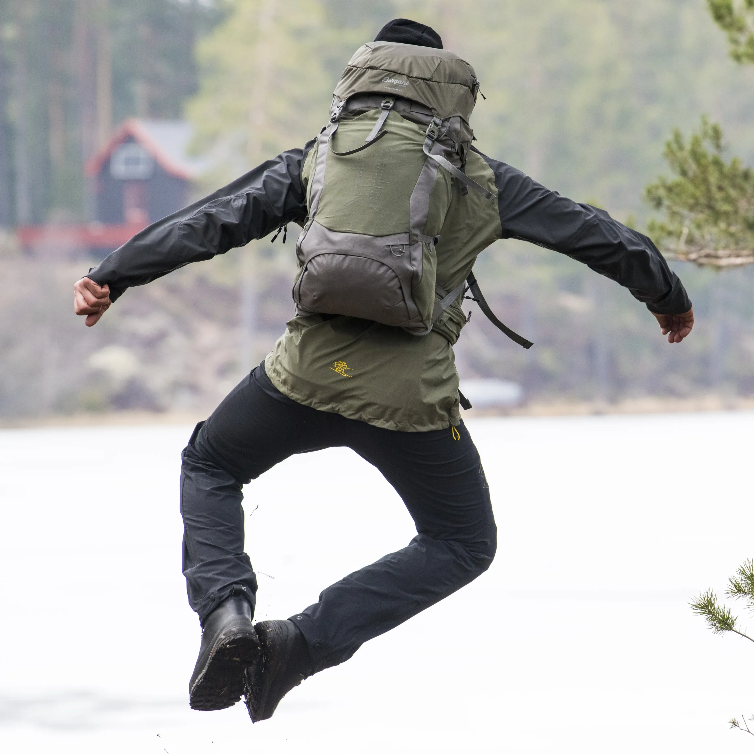 Store Bergans Vengetind 42 - Green Mud / Solid Grey