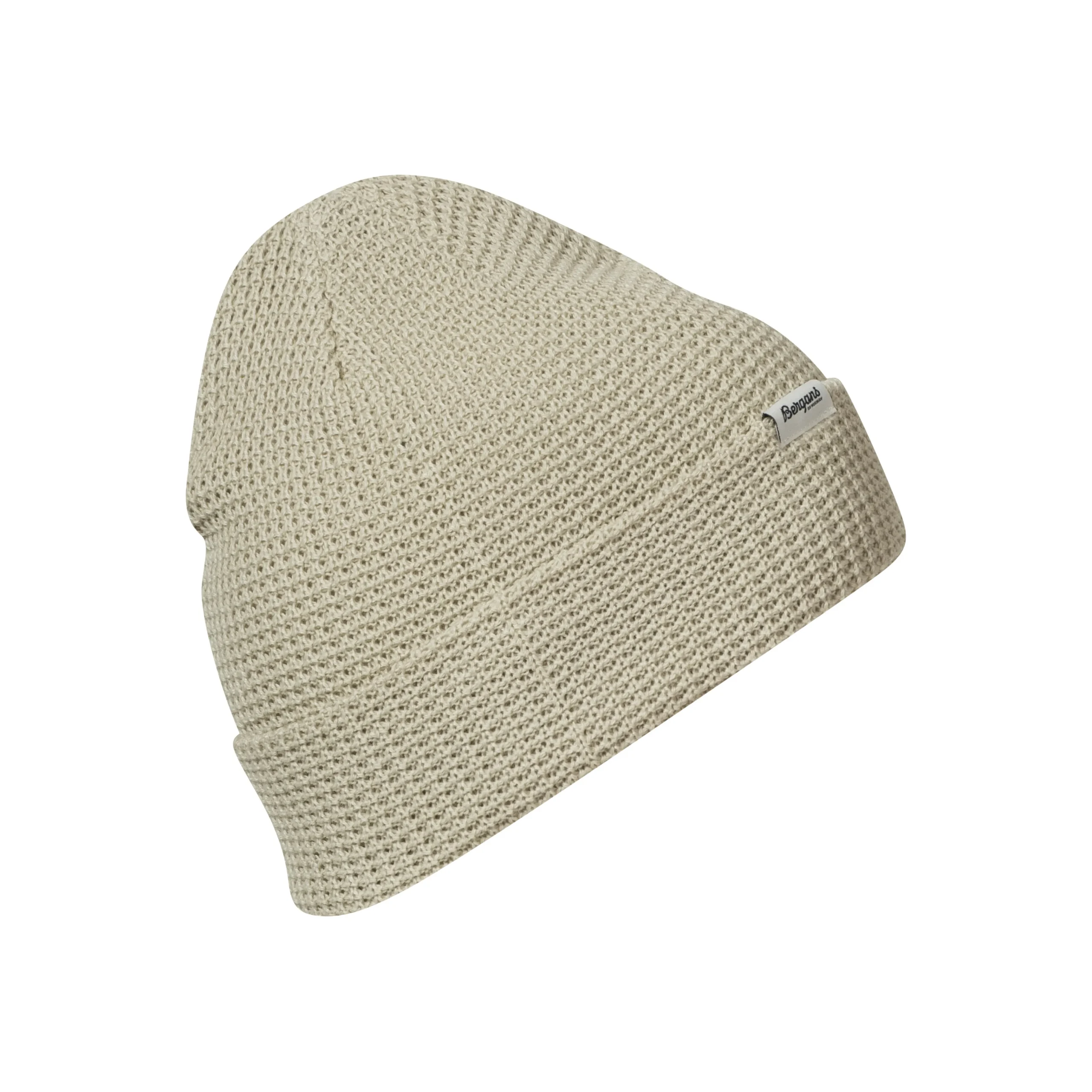 Hot Bergans Waffle Knit Beanie - Chalk Sand
