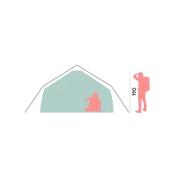 Best Sale Bergans Wiglo®LT V.2 6-Persons Tent - Red