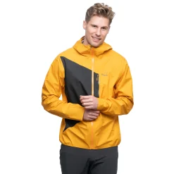 Cheap Bergans Y LightLine Air 3L Shell Jacket Men - Mango Yellow / Dark Shadow Grey