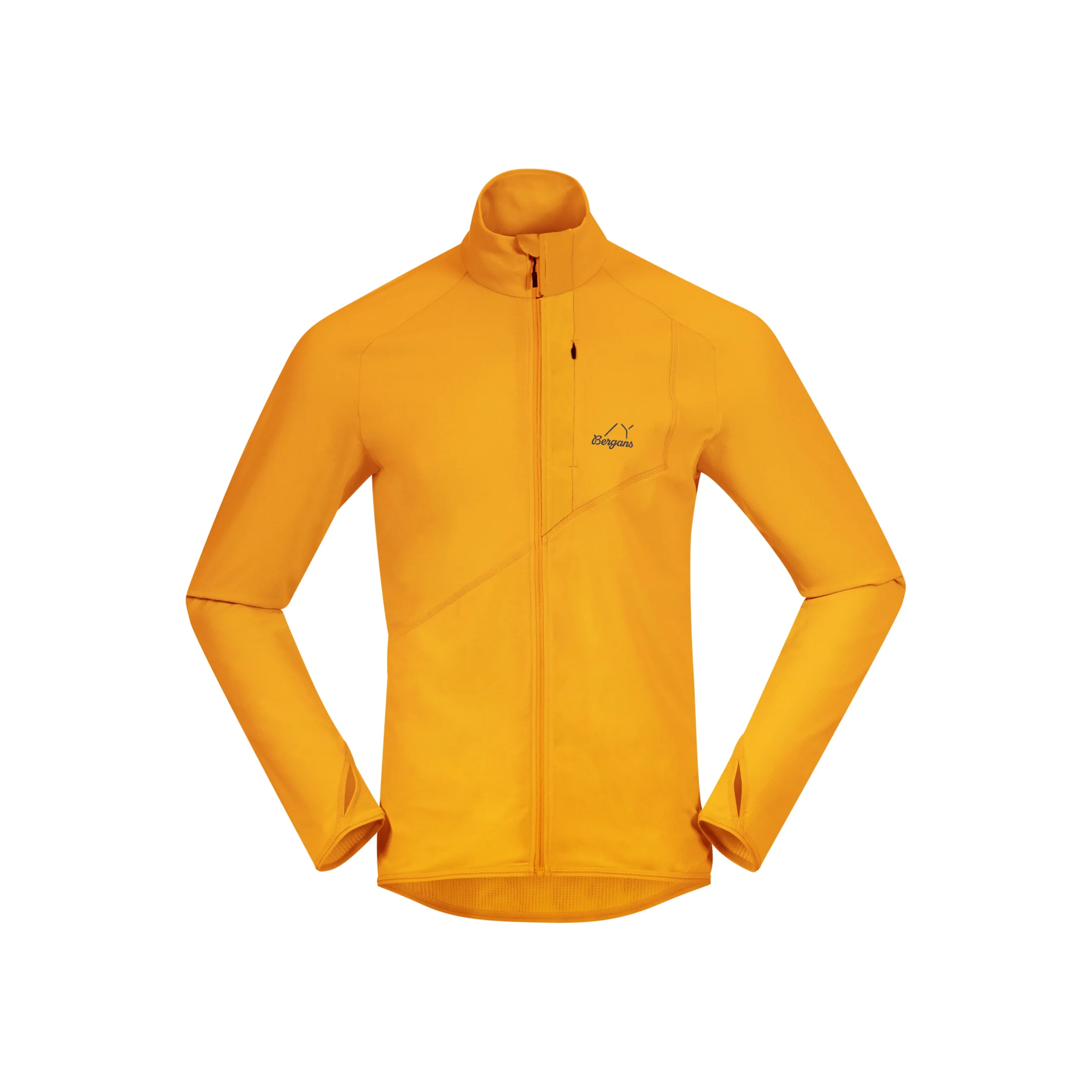Cheap Bergans Y LightLine Essence Midlayer Jacket Men - Mango Yellow